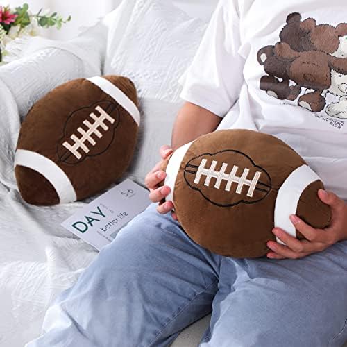 HyDren Football Pillows 2 Pcs Fluffy Plush