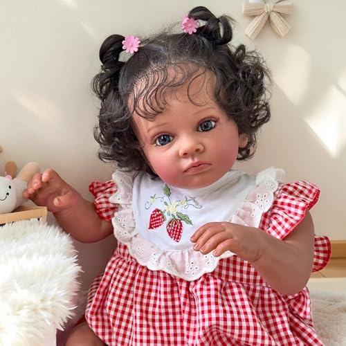 23 Inch Reborn Baby Dark Skin Tutti Doll