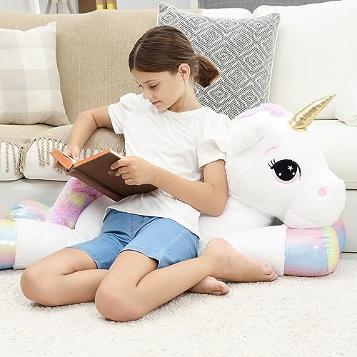 44 Inch Giant Unicorn Plush Pillow Toy