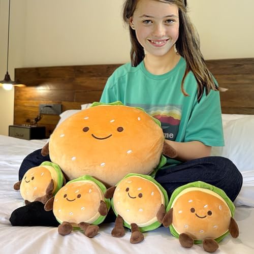 Goylmc Hamburger Plush Toy - 6 Inch Cute Room Decor