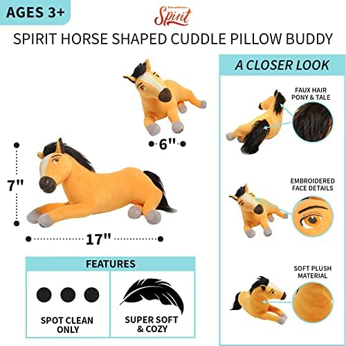 Franco Kids Bedding Plush Spirit Riding Free Horse Pillow Buddy