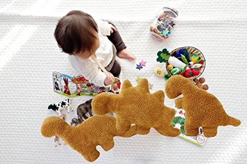 Dino Chicken Nugget Plush Pillow Set 3PCS