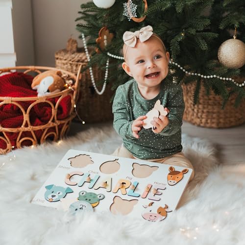 Personalized Name Puzzle with Animal Figures