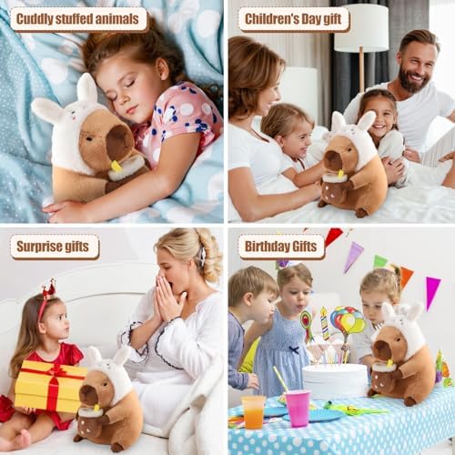 12 Inch Capybara Plush Pillow Kawaii Bunny Stuffed Animal Toy