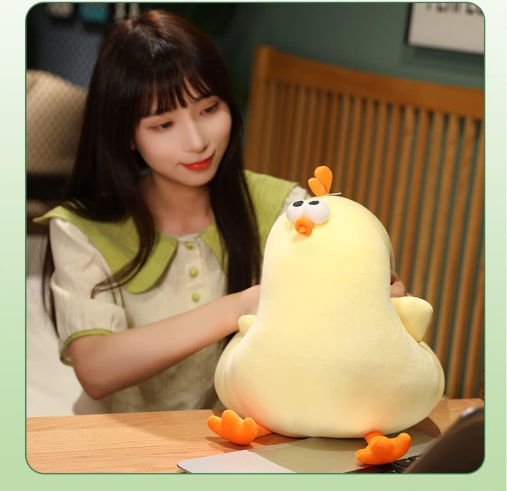 Funny Fat Chicken Plush Pillow Soft Hug Toy for Kids