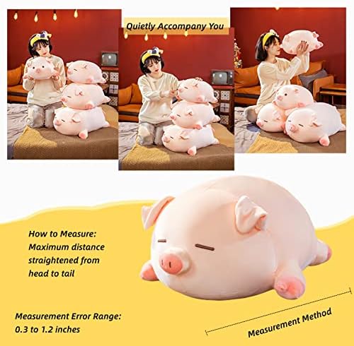 Kawaii Pig Plush Pillow - 157 Inch Soft Cuddle Toy
