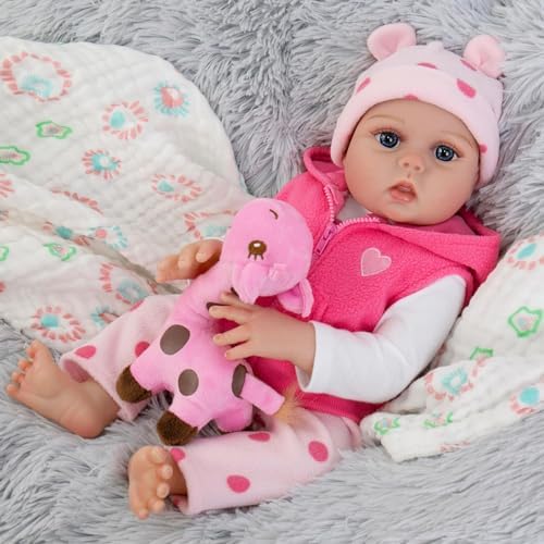 HEHUZY 22 Inch Realistic Reborn Baby Doll Girl