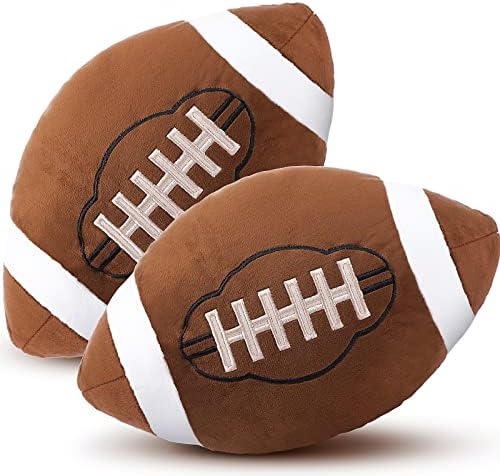 HyDren Football Pillows 2 Pcs Fluffy Plush