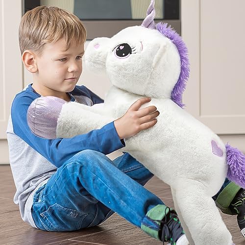 Big Unicorn Plush Pillow for Girls - 31