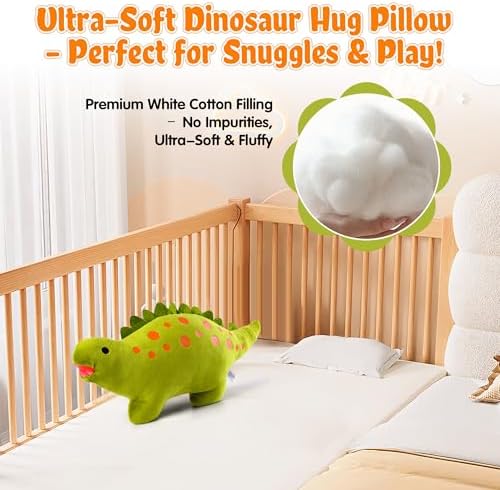 BB FUN HOUSE Dinosaur Pillow Plush Green