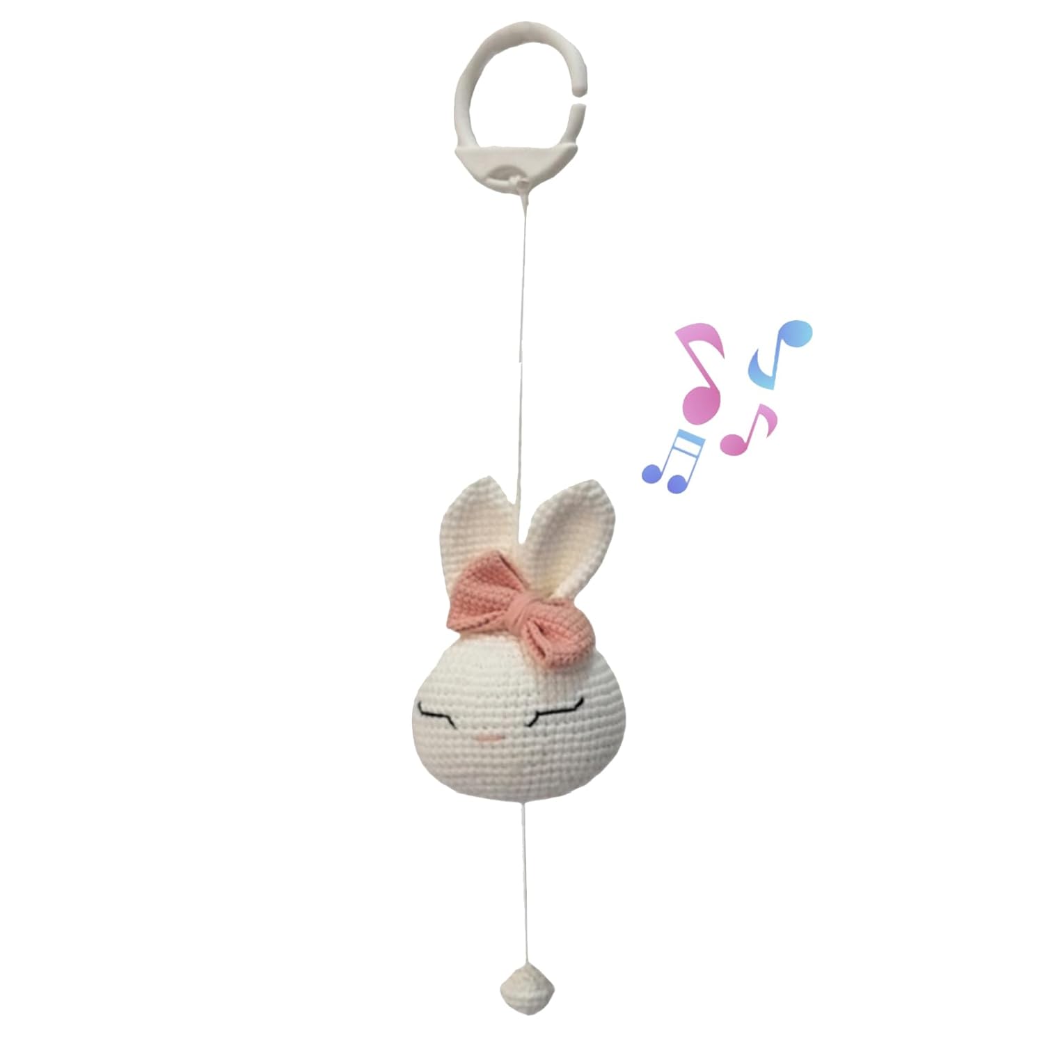 BBYP Crochet Rabbit Musical Toy for Baby