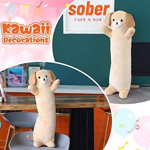 JIAJEGTGT Long Dog Plush Pillow 26 Inch