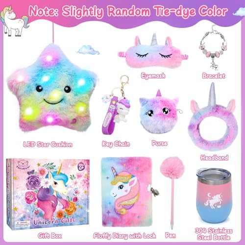 Tacobear Unicorn Gift Set for Girls 6-10 Years