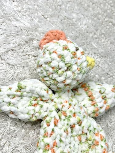 Handmade Crochet Marigold Chicken Snuggler Baby Blanket