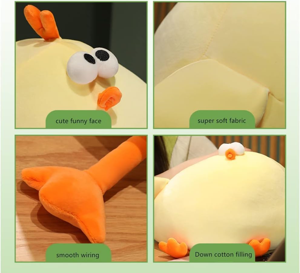 Funny Fat Chicken Plush Pillow Soft Hug Toy for Kids