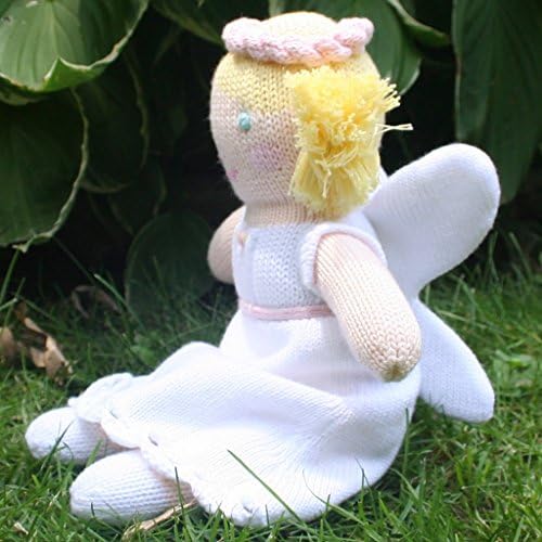 ZUBELS Baby Girls 12-Inch Hand-Knit Angel Toy
