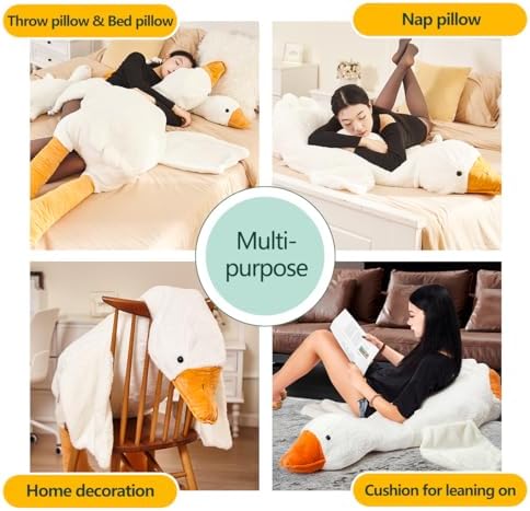 Haengbuk Giant Goose Stuffed Animal 748in White Swan Plush Pillow