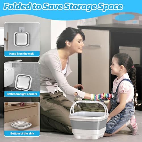 Anivia Foldable Bath Toy Storage Organizer Gray 1