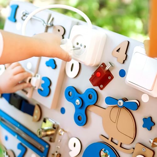 1-2-3 Year Old Toy Busy Board Montessori Learning Kit