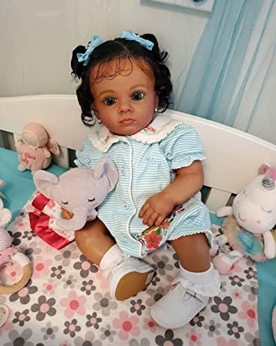 KOKOMANDY Reborn Baby Doll Black Girl 24 Inch
