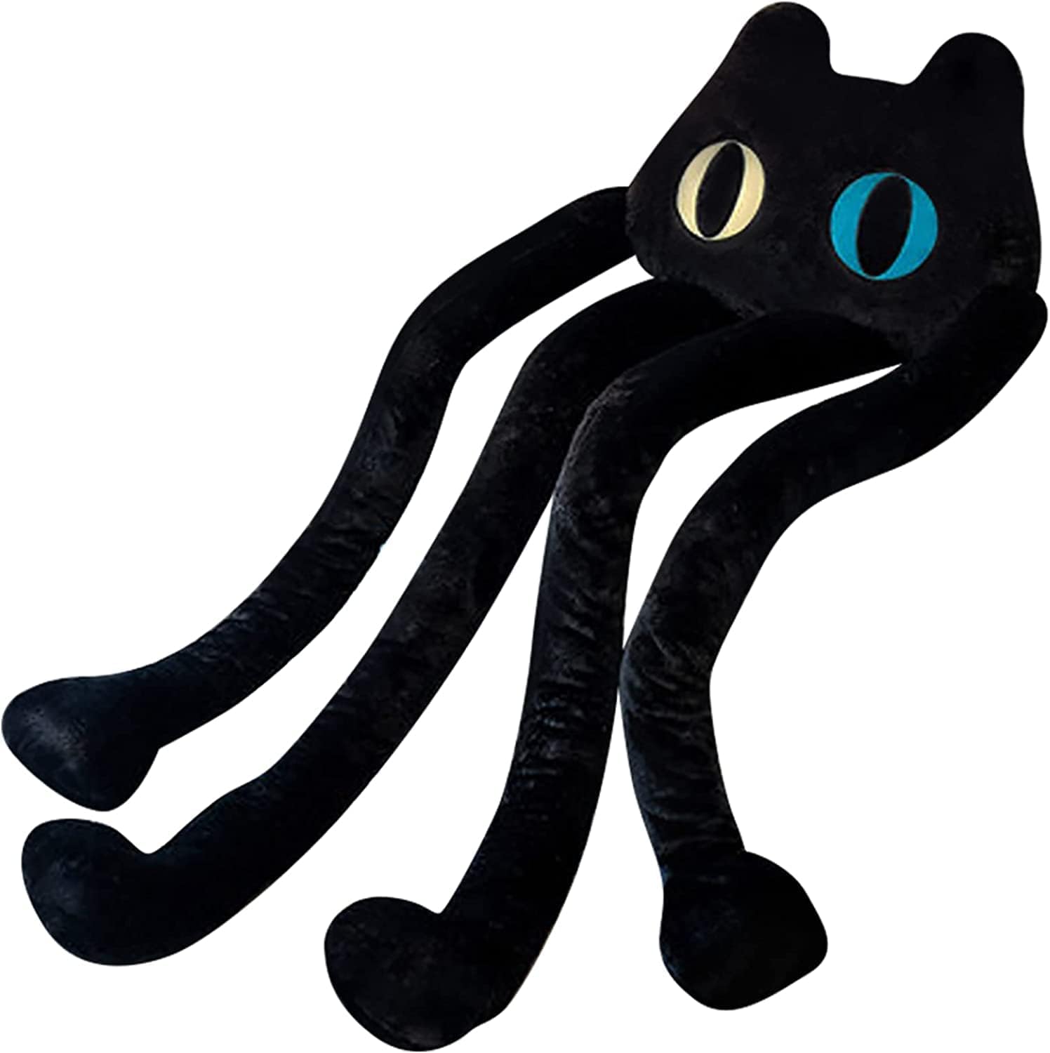 Long Cat Plush Pillow 39 Kawaii Black Cat Stuffed Animal Toy