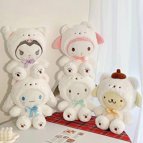Kawaii Cartoon White Bear Plush Doll Soft Toy