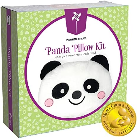 Beginner Sewing Kit for Kids 8-12 - Panda Pillow DIY Craft