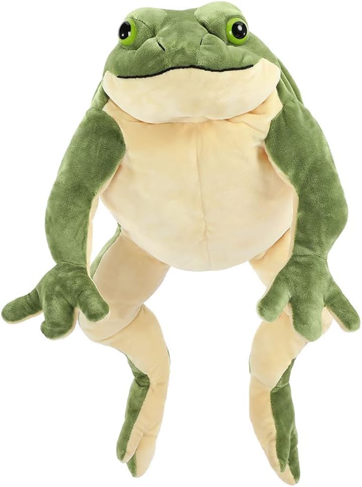 MorisMos Giant Frog Plush Toy 22 Inch Green Stuffed Animal