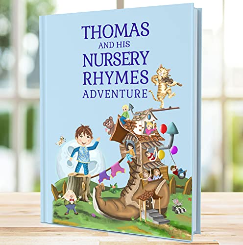 Personalized Nursery Rhymes Book for Babys 1st Birthday