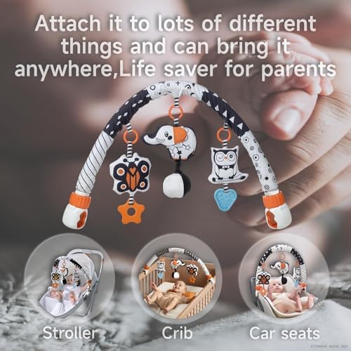 TUMAMA Car Seat Toys for Babies 0-6 Months 1