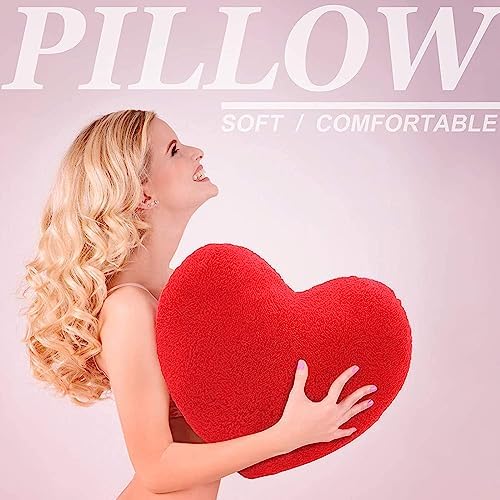 HongMall Cute Plush Red Heart Pillow Cushion Toy Gift