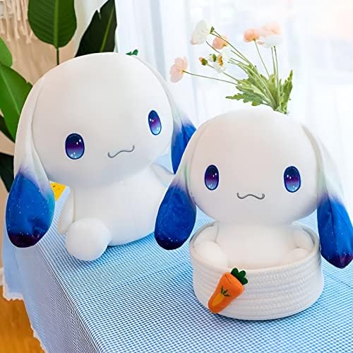 OULV Big Ear White Plush Dog Toy 118 Inch Hugging Pillow