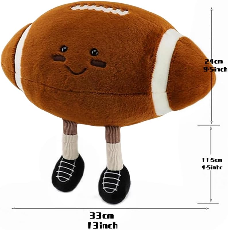 XIYUAN 13 Inch Football Plush Pillow Toy for Kids