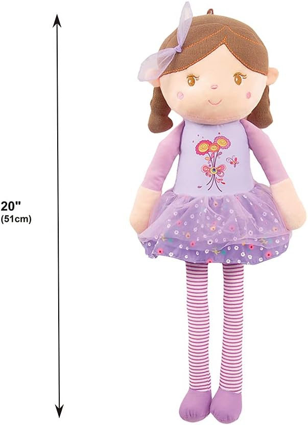 Linzy Olivia Rag Doll 20 Inch Soft Plush Purple