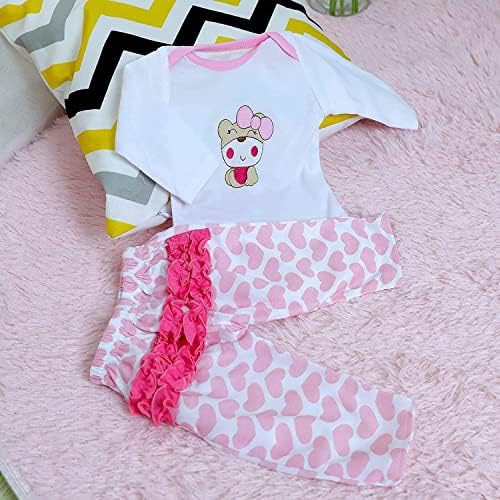 OYESY Reborn Baby Doll Pink Outfit 4pcs Set