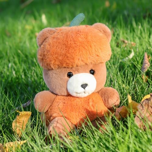 Apricot Lamb Pumpkin Bear Plush Toy for Kids