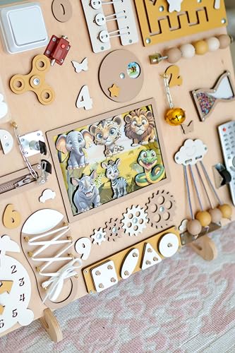 Safari Magnetic Busy Board L for Toddlers