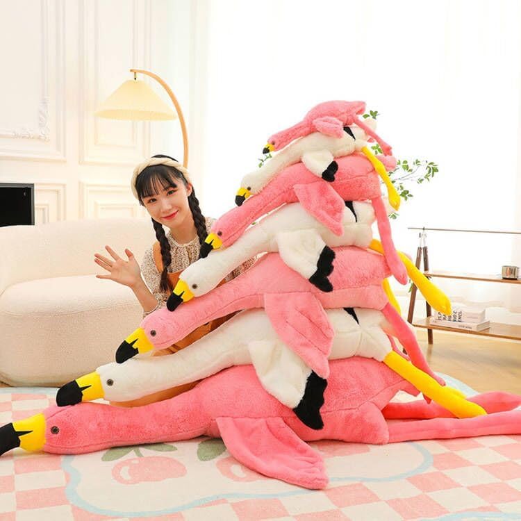Pink Flamingo Plush Pillow 26 Stuffed Animal Toy
