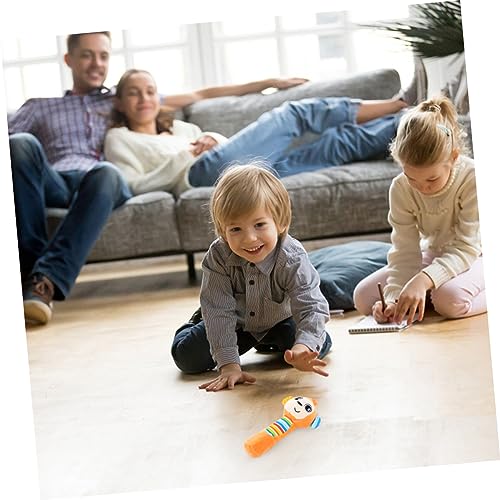 Milisten Plush Animal Rattle with Orange Fabric