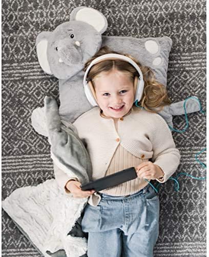Animal Adventure Wild Style Elephant Cuddle Combo with Carry Handle and Zipper Pouch
