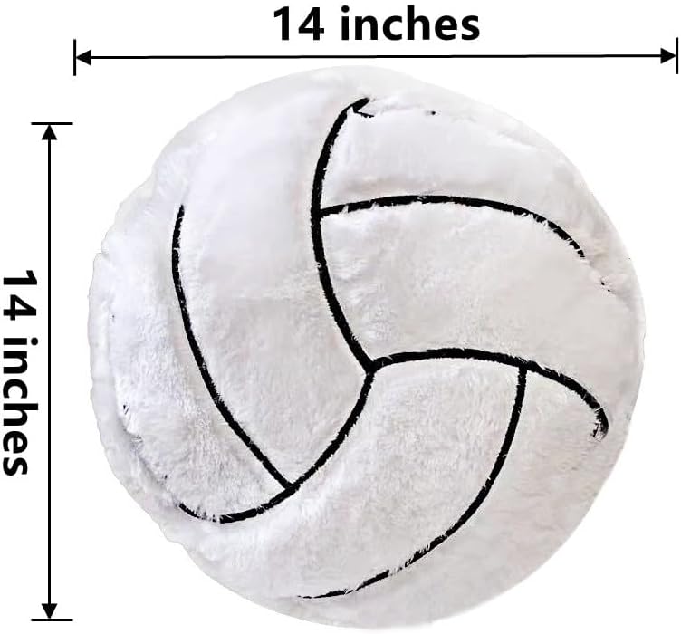 Volleyball Plush Pillow Toy for Kids Room Decor