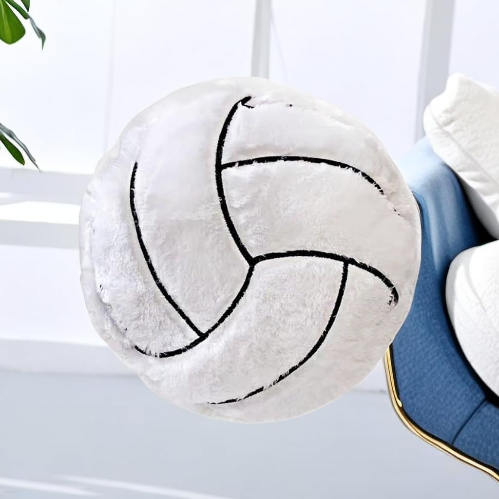 Volleyball Plush Pillow Toy for Kids Room Decor