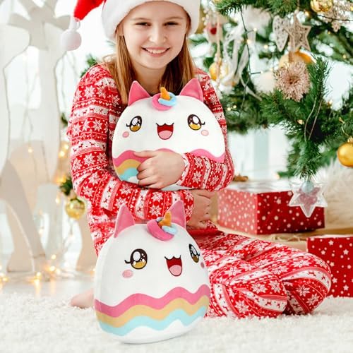 Dongying Christmas Unicorn Plush Pillow