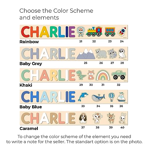 Personalized Wooden Name Puzzle for Baby 1