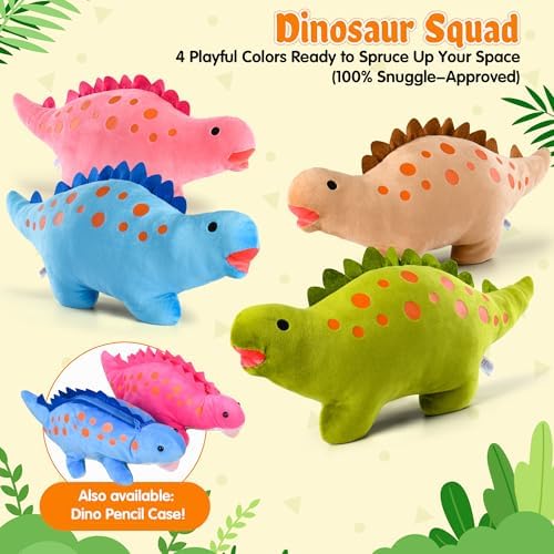 BB FUN HOUSE Dinosaur Pillow Plush Green