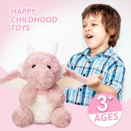 Cute Flying Dragon Plush Toy Pink 788 Inch