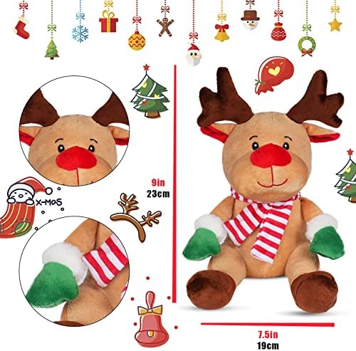 9 Christmas Reindeer Plush Ideal Gift for Kids