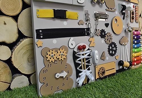 Interactive Busy Board for Toddlers Montessori Toy 1