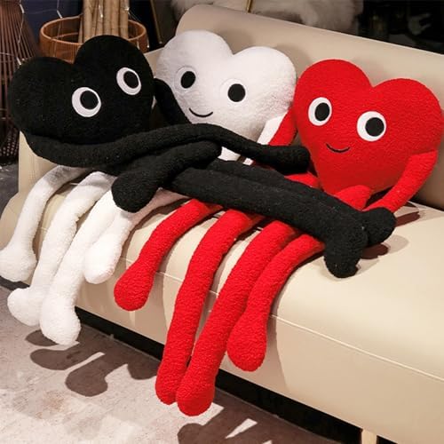 Soft Heart Shaped Plush Pillow for Kids and Adults