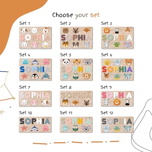 Agukids Personalized Baby Name Puzzle